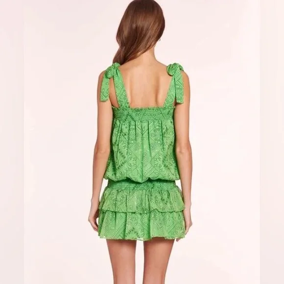 Amanda Uprichard Cotter Green Bandana Paisley Dress - Picture 6 of 17